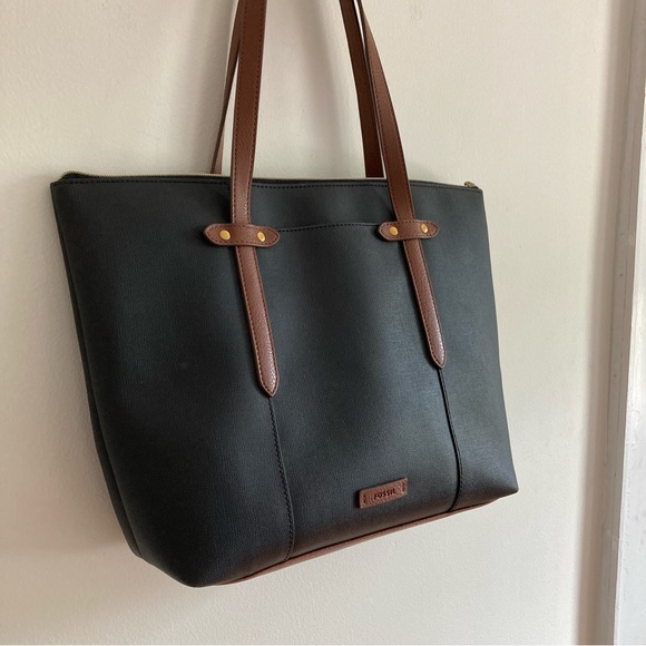 Fossil leather tote bag - Picture 9 of 9